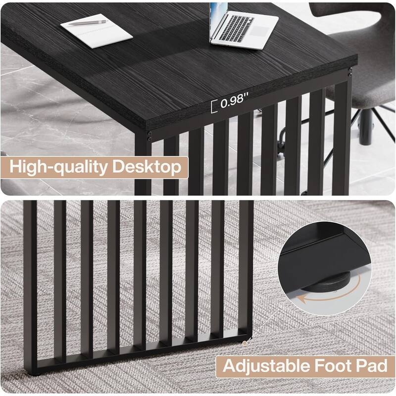 78" Rectangle Conference Table, Long Meeting Table for Seminar, Business, Negotiation