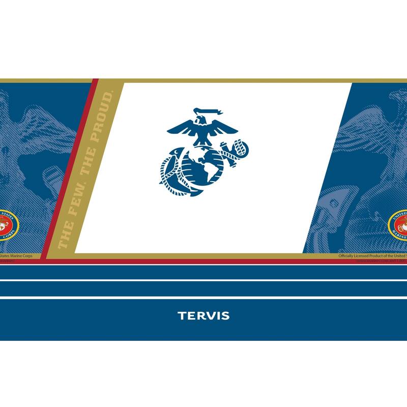 Tervis Traveler Marines Forever Proud Triple Walled Insulated Travel Tumbler, Stainless Steel