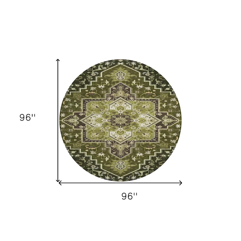 HomeRoots Oriental Traditional Rectangle Outdoor Rug