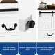 preview thumbnail 5 of 7, Moasis 47.2" Farmhouse Sideboard Buffet Cabinet with Sliding Barn Doors & 4 Drawers