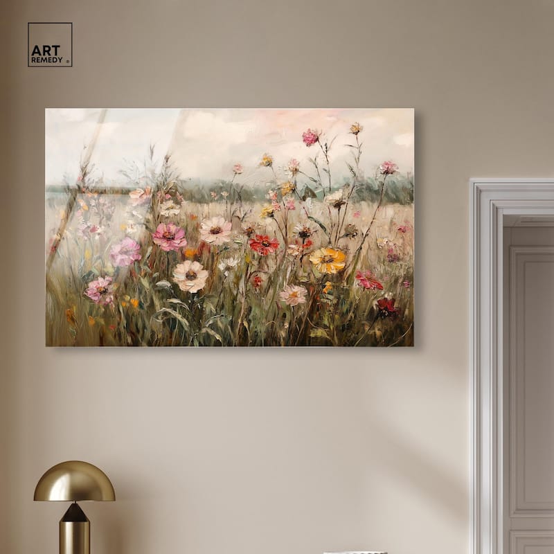 Vintage Blooms I Acrylic by Art Remedy, Ready to Hang