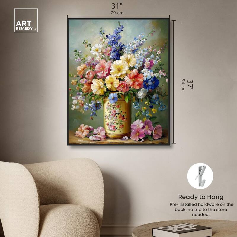 Chromatic Corolla Canvas by Art Remedy