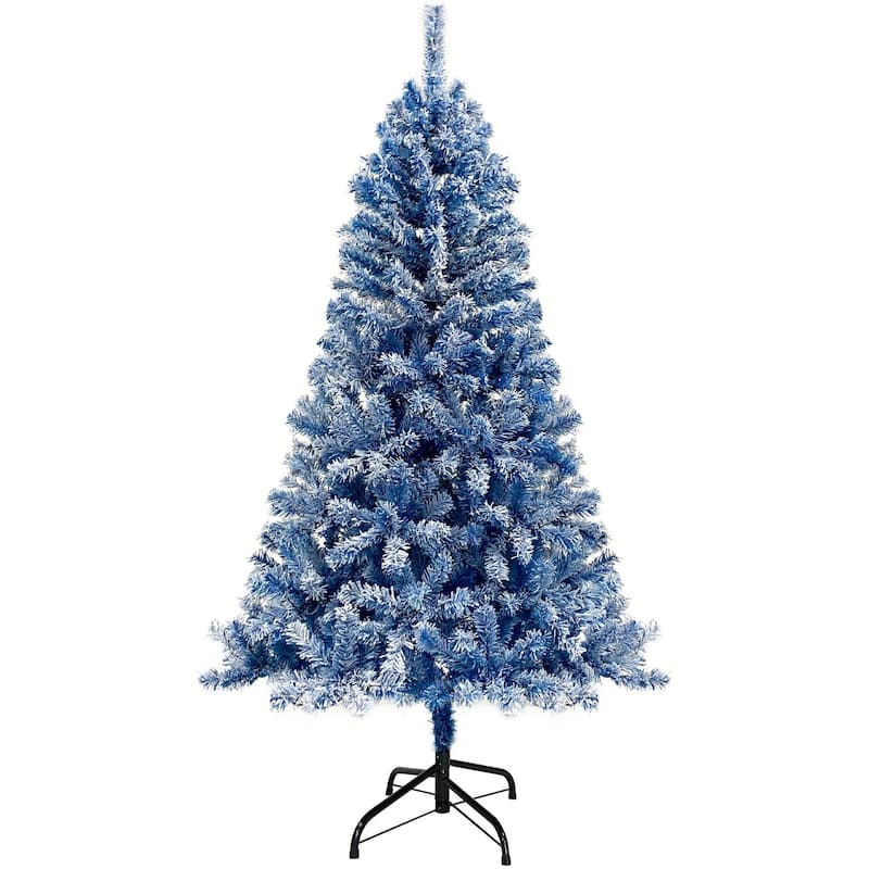 6FT Pre-Lit Snow-Flocked Christmas Tree with 750 Branch Tips