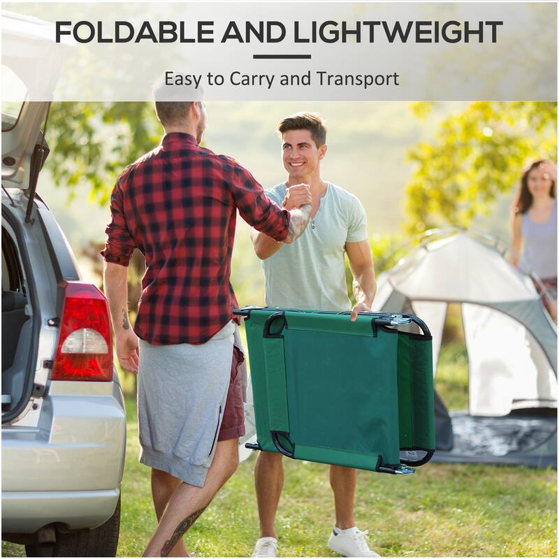Foldable Outdoor Lounge Chair Camping Tanning Chair with 5-Position Adjustable Backrest for Beach Pool Patio