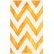 preview thumbnail 52 of 121, SAFAVIEH Dip Dye Marybeth Hand-tufted Wool Chevron Area Rug 2' x 3' - Ivory/Gold - Rectangle
