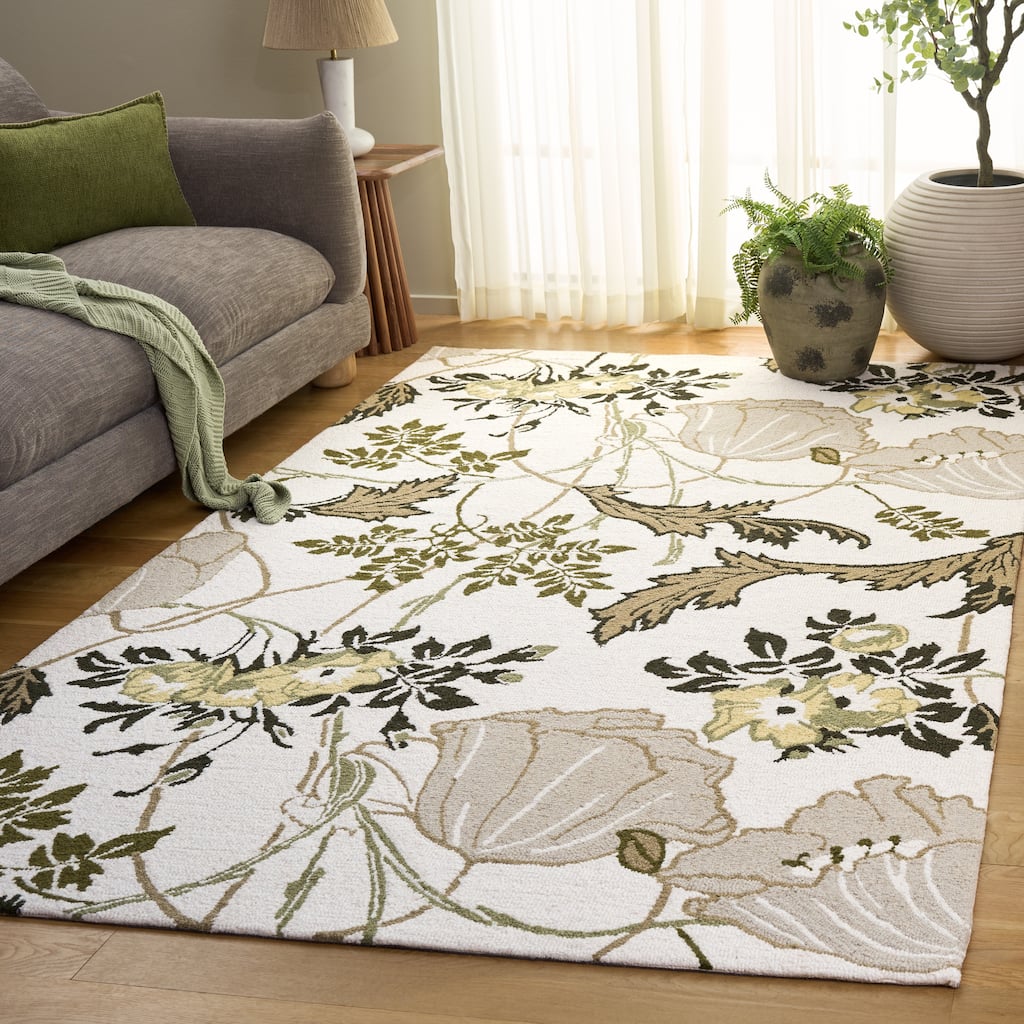 SAFAVIEH Handmade Jardin Jarka Floral Wool Rug