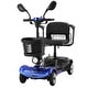 preview thumbnail 1 of 7, Folding Mobility Scooter for Adult, Powered Mobility Scooter, Motorized Scooter Collapsible with 350W Motor, Ideal for Elderly Blue