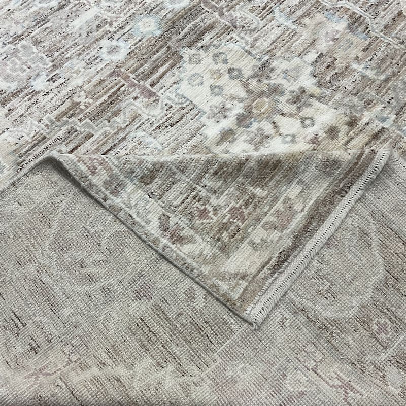 HERAT ORIENTAL Handmade Vegetable Dyed Oushak Wool Rug - 8'3" x 9'6"