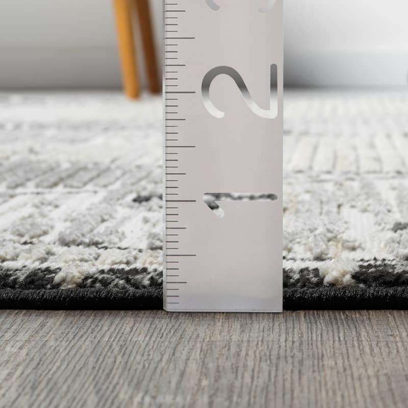 Abani Viva VIV150A Cream Grey Farmhouse Area Rug