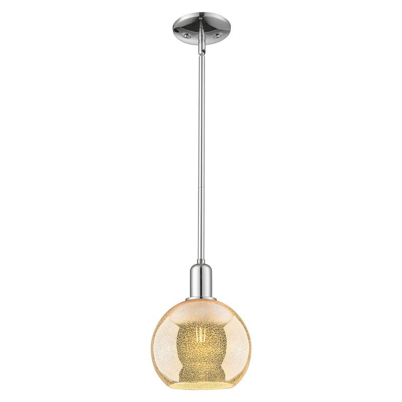 Innovations Lighting Endless Possibilities Arcadia - Athens - 1 Light 8" Stem Hung Mini Pendant - Mercury/Polished Chrome