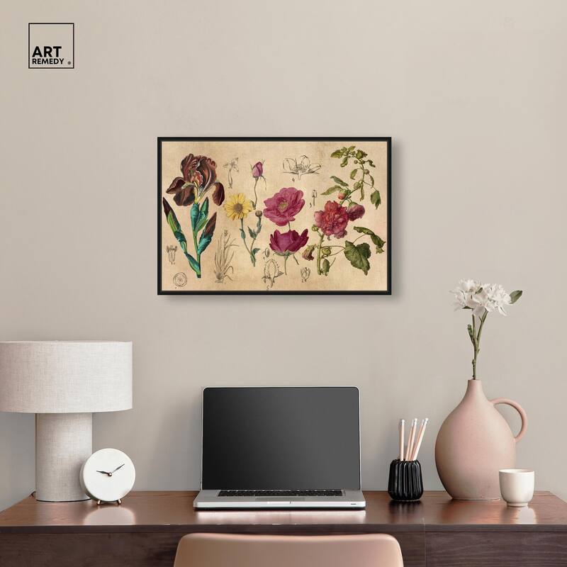 Blossoming Florals Canvas by Art Remedy