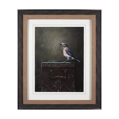 Graceful Poise II (Eastern Bluebird) Framed Art Print