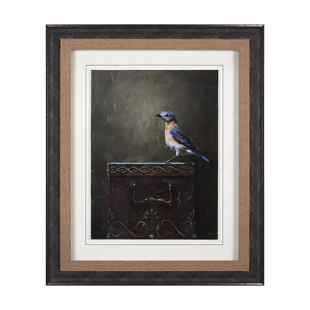 Graceful Poise II (Eastern Bluebird) Framed Art Print