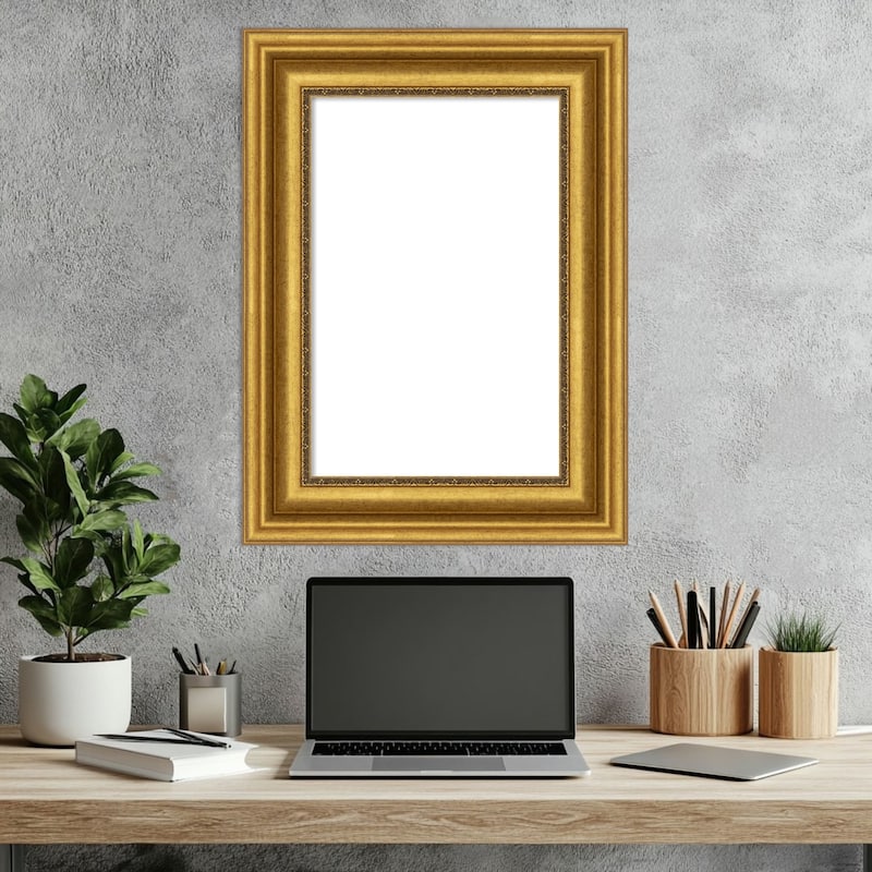 Amanti Art Parlor Black Framed Dry Erase Magnetic Board