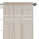 preview thumbnail 3 of 3, Boho Fringe 84in Window Treatment Curtain Panel Pair - Neutral Tan Taupe Linen for Bohemian Woodland Farmhouse Botanical Leaf