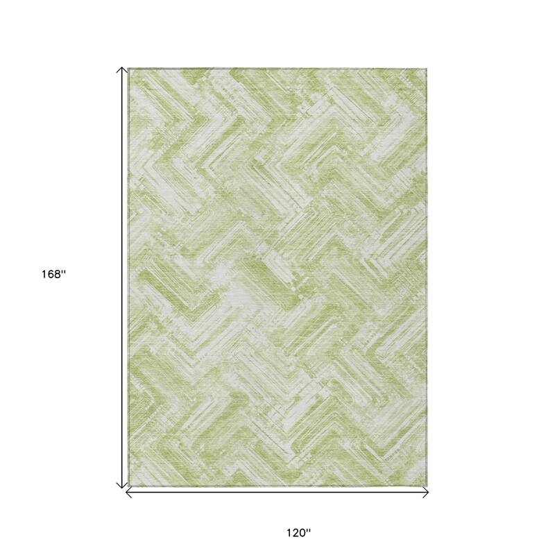 HomeRoots Geometric Transitional Rectangle Outdoor Rug