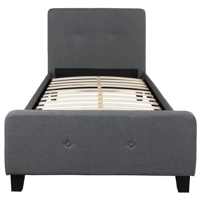Tufted Platform Bed with 10 Inch Pocket Spring Mattress