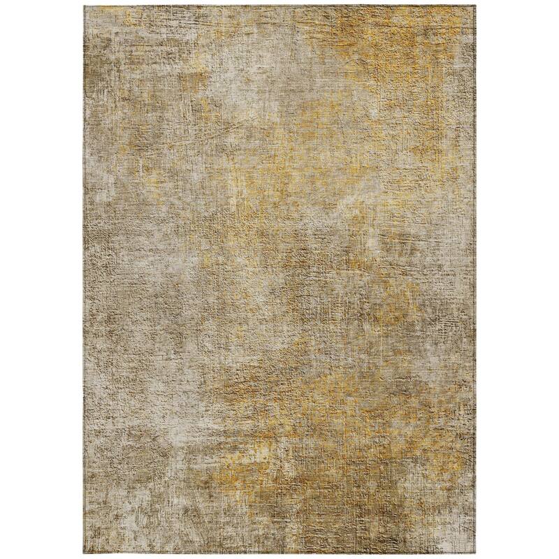 HomeRoots Abstract Transitional Rectangle Outdoor Rug