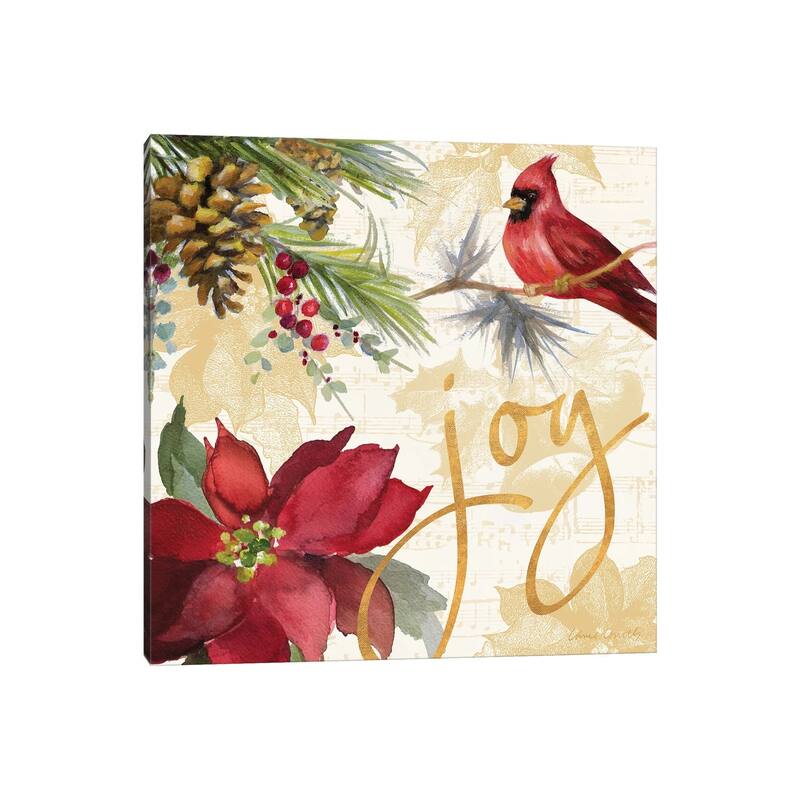 iCanvas "Christmas Poinsettia I" by Lanie Loreth Canvas Print