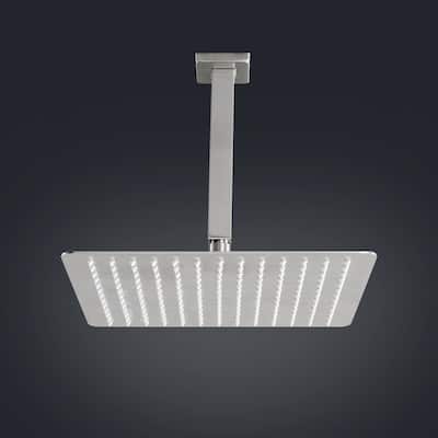 12" Square High Pressure Rain Shower Head,304 Stainless Steel Rain Shower Head