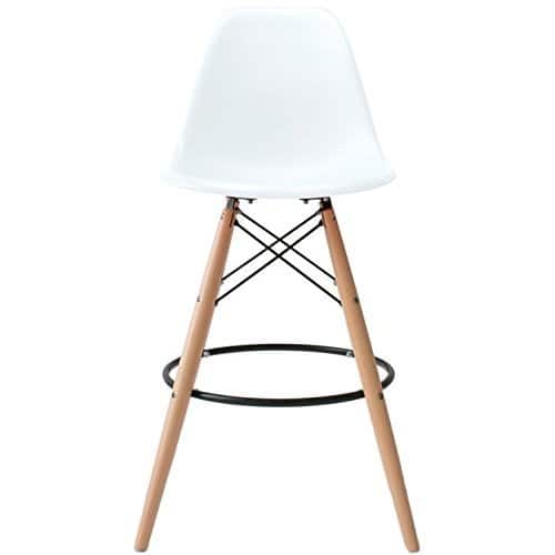 Shop 2xhome 28 Inch Plastic Chair Dsw White Counter Bar Stool