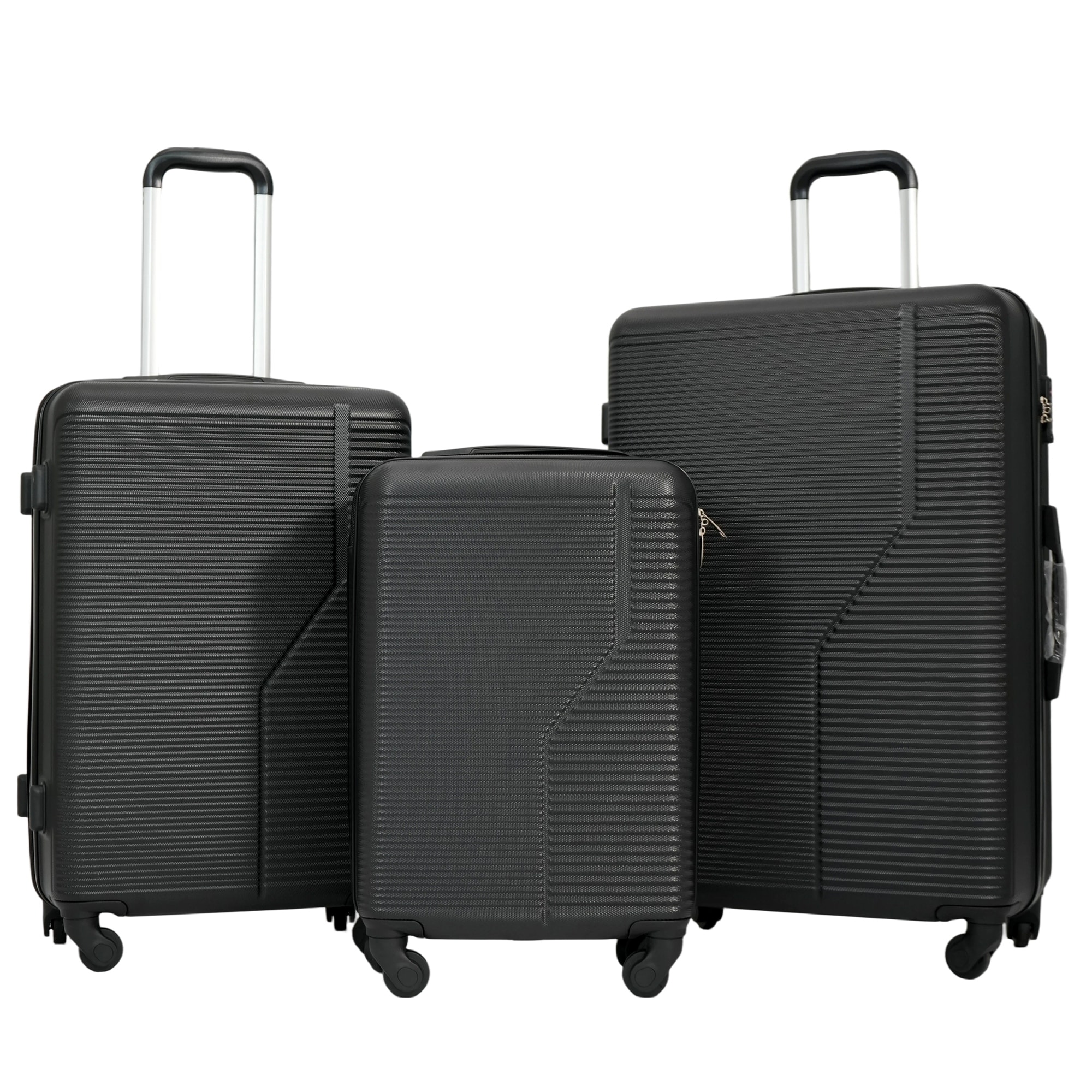 3PCS Luggage Set ABS with Spinner Wheels and TSA Lock