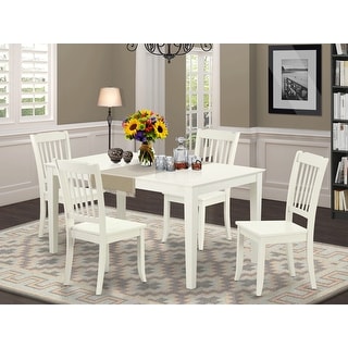 East West Furniture Dining Set- a Rectangle Dinner Table and Kitchen ...