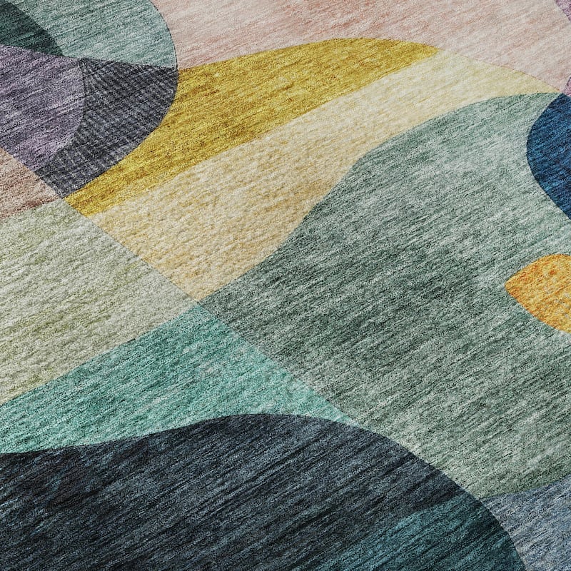 Premium Washable Super Soft Abstract Contemporary Mayfield Rug