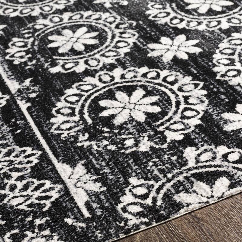 Livabliss Lavadora Updated Traditional Floral & Botanical Washable Area Rug