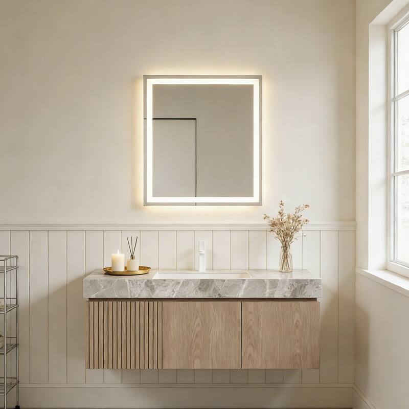 Floating Bathroom Vanity with 1 Pre-drilled Faucet Holes