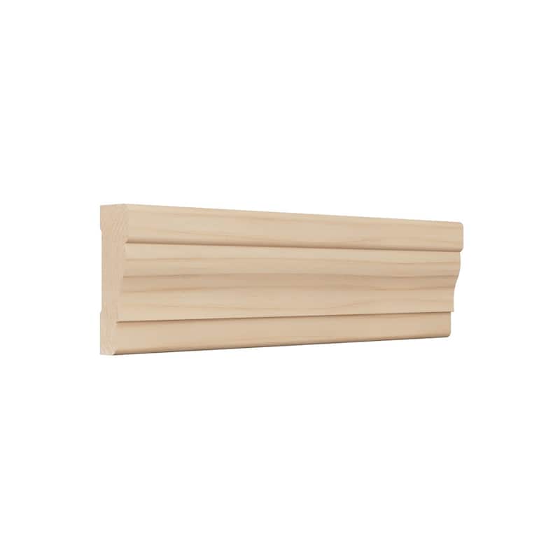 WM356: 11/16-in D x 2-1/4-in W x 96-in L Americraft Solid Hardwood Stain Grade Colonial Casing Moulding