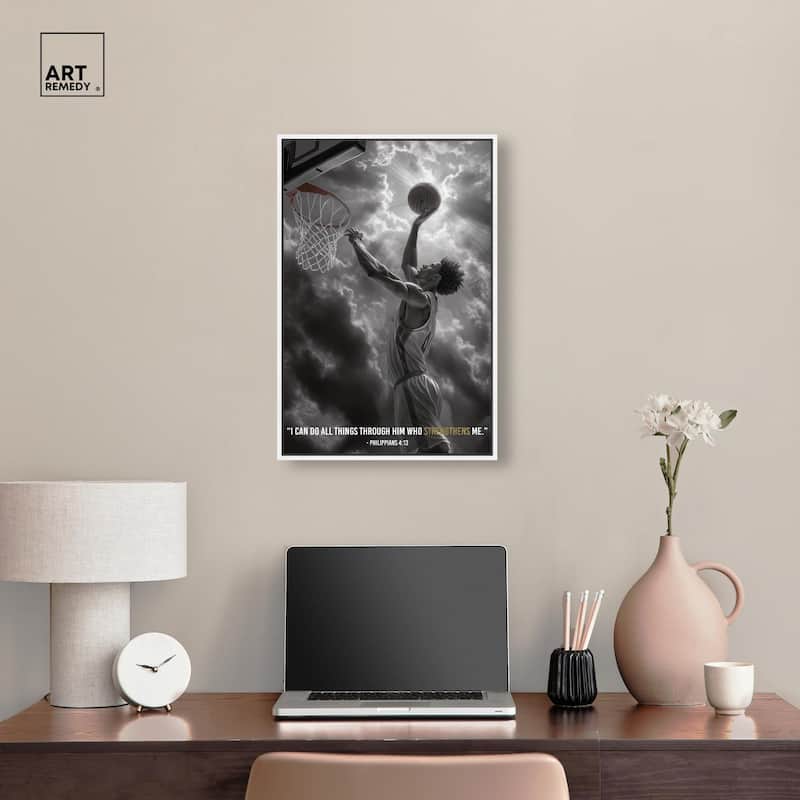 Strengthen Me Canvas by Art Remedy