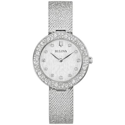 Bulova Women's Crystal Silver Dial Watch - 96L329 - 6 (36)