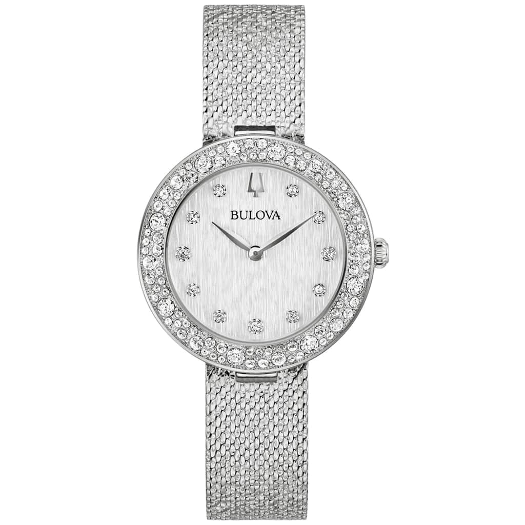 Bulova Women's Crystal Silver Dial Watch - 96L329 - One Size