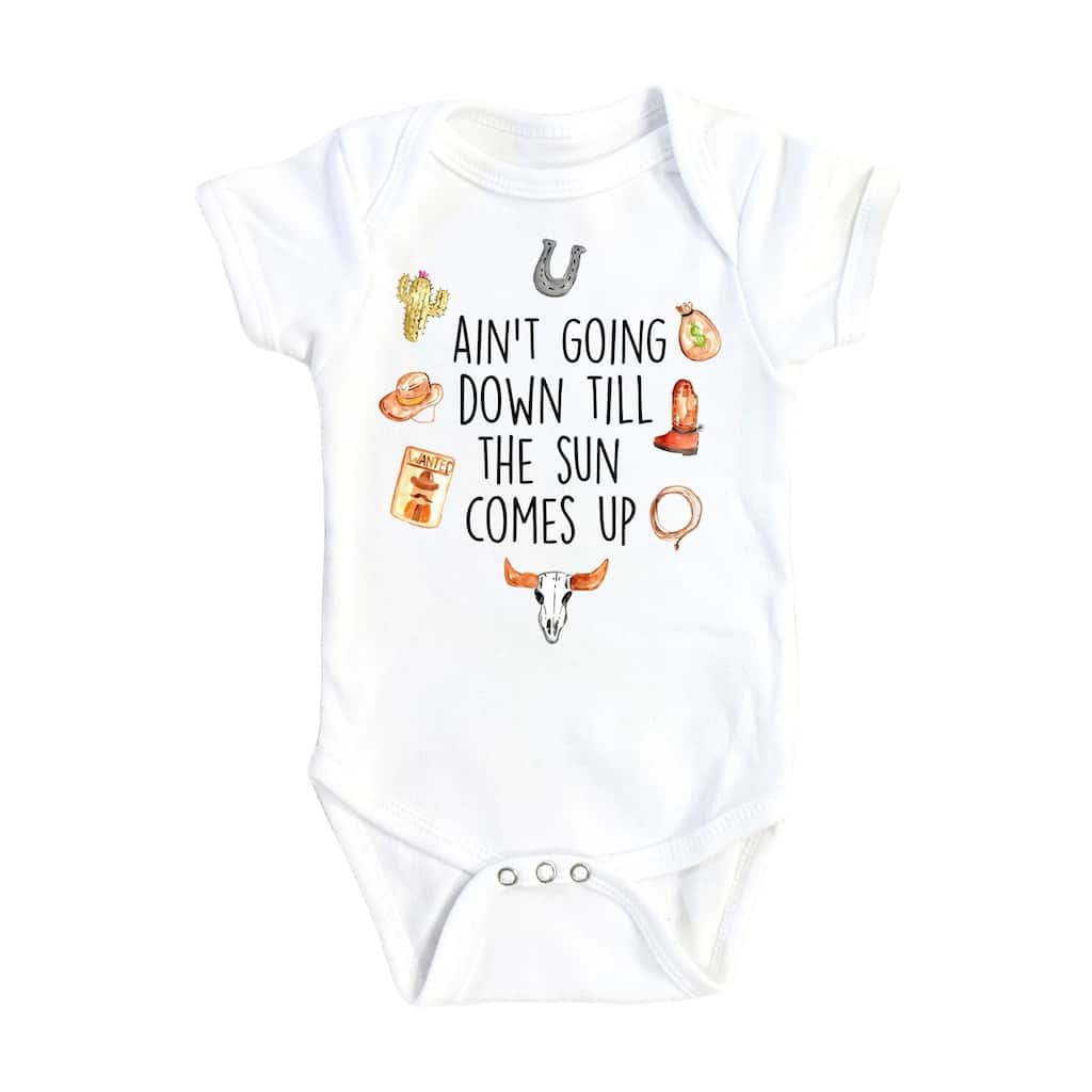 Cowboy Sleeping - Baby Boy Girl Clothes Infant Bodysuit Funny Cute Newborn