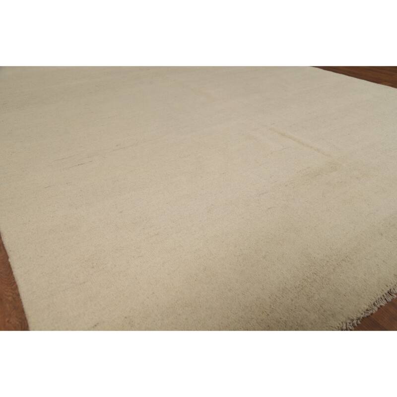 Contemporary Gabbeh Oriental Area Rug Hand-Knotted Wool Carpet - 6'5"x 9'7"