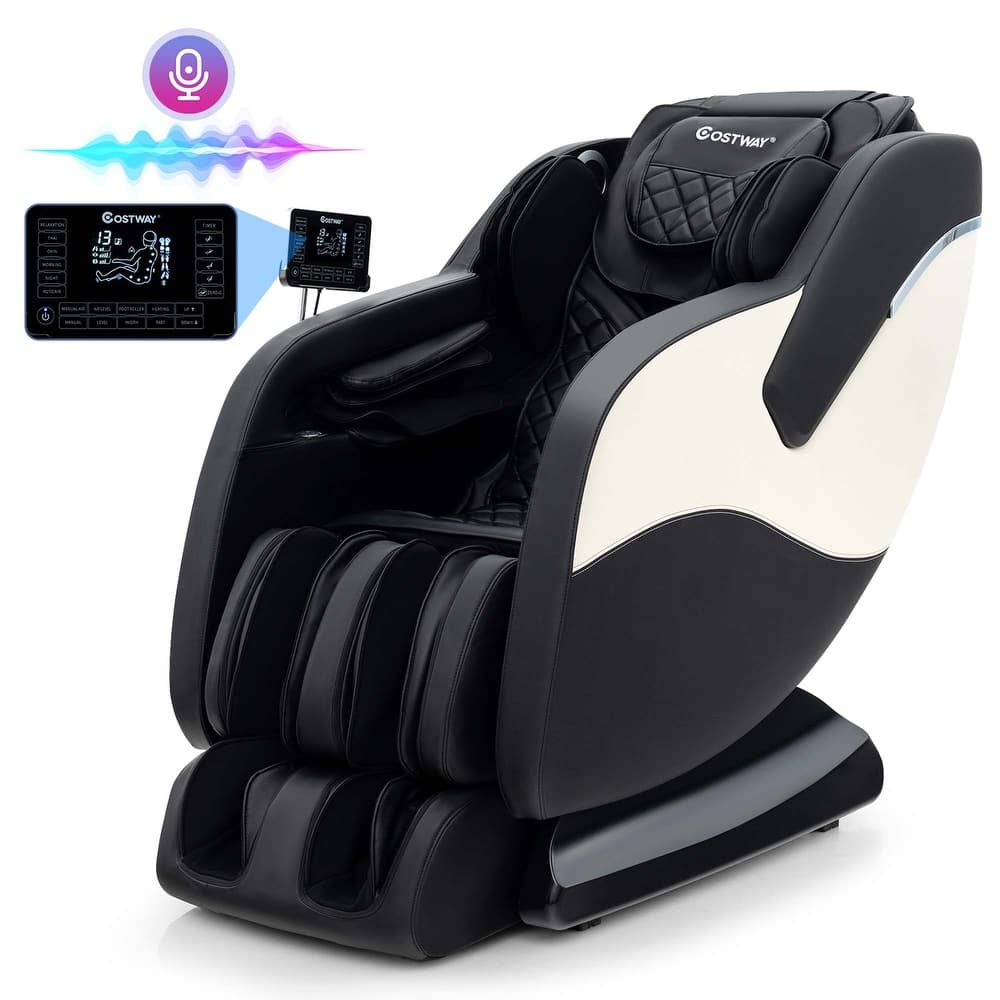 Costway SL Track Zero Gravity Massage Recliner with Thai Stretch Foot