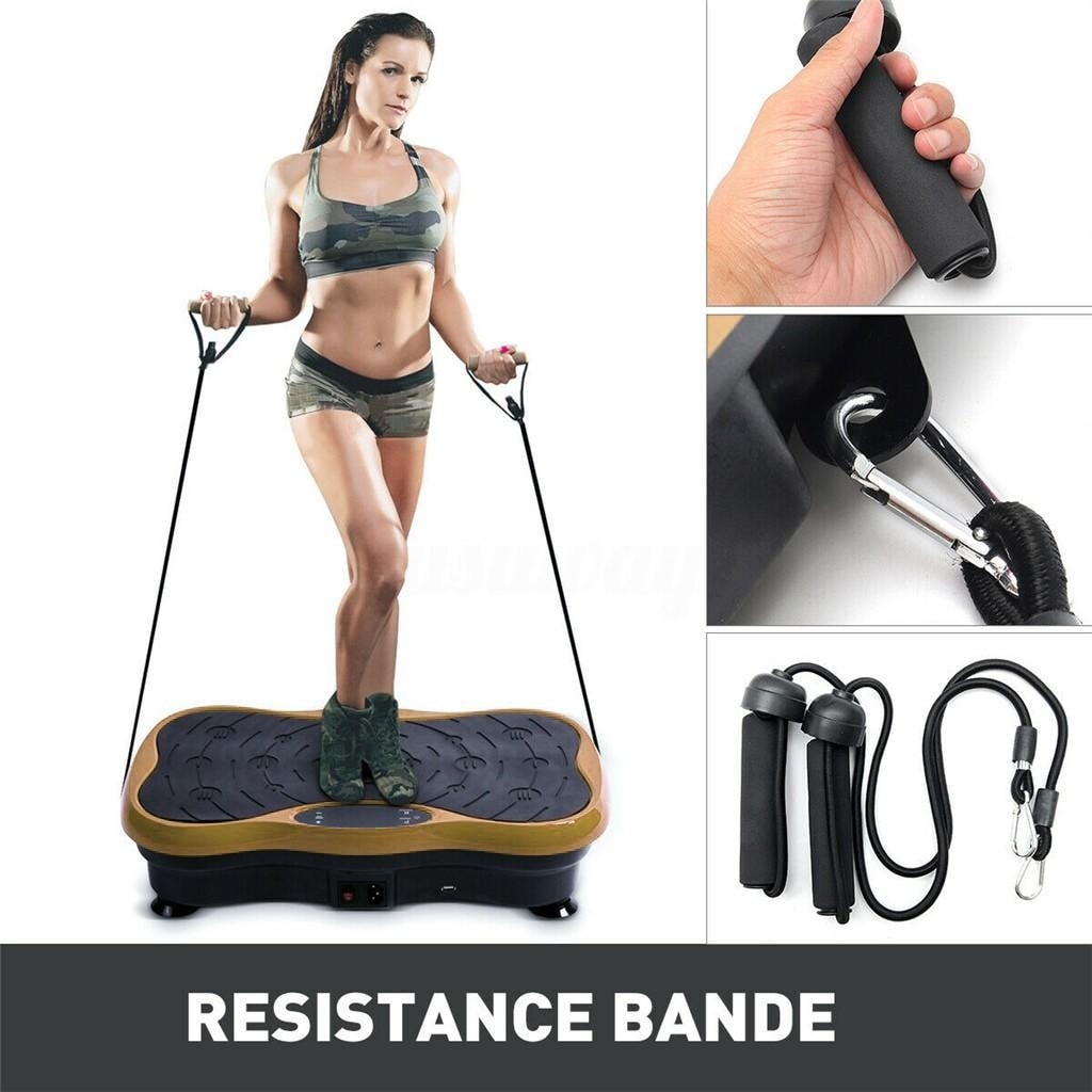 Rock solid fitness whole body vibration machine with bonus best sale resistance bands