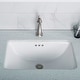 preview thumbnail 2 of 9, Kraus Elavo 21 in Rectangle Porcelain Ceramic Undermount Bathroom Sink White (Pack of 2)