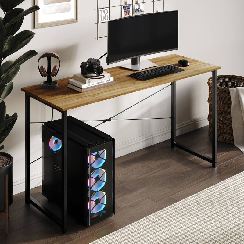 CraftPorch Modern 55-Inch Metal Computer Desk