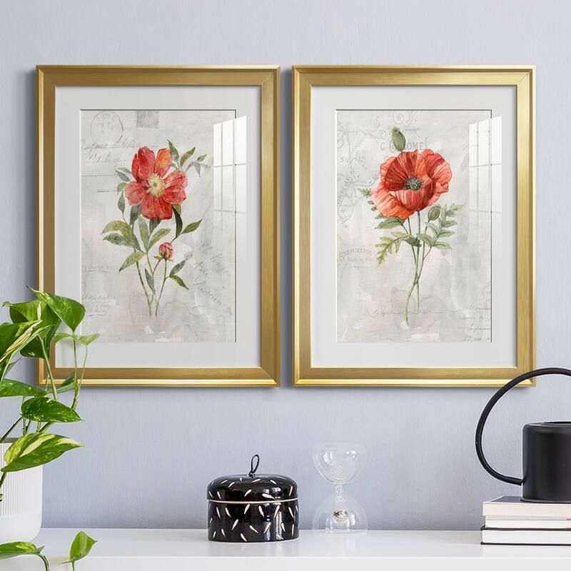 Linen Peony Premium Framed Print - Ready to Hang