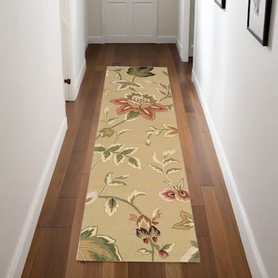 Garej Abstract Stain Resistant Area Rug By HomeRoots - 96' X '27' X '0.25
