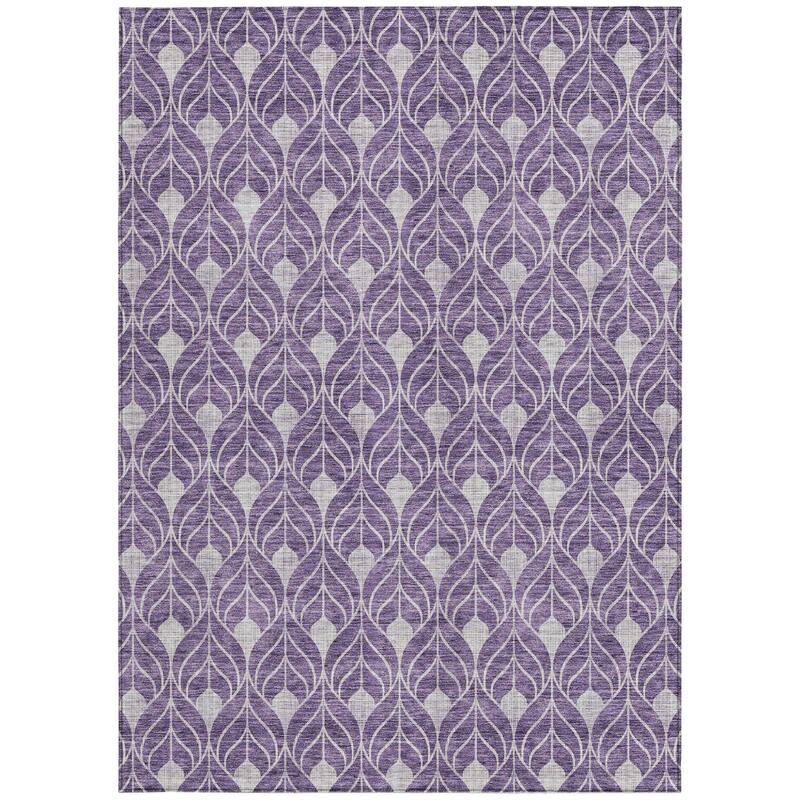 HomeRoots Geometric Transitional Rectangle Outdoor Rug