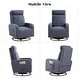 preview thumbnail 24 of 23, HOMYKA Swivel Glider Rocker Accent Chair for Nursery with Side Pocket Set of 2