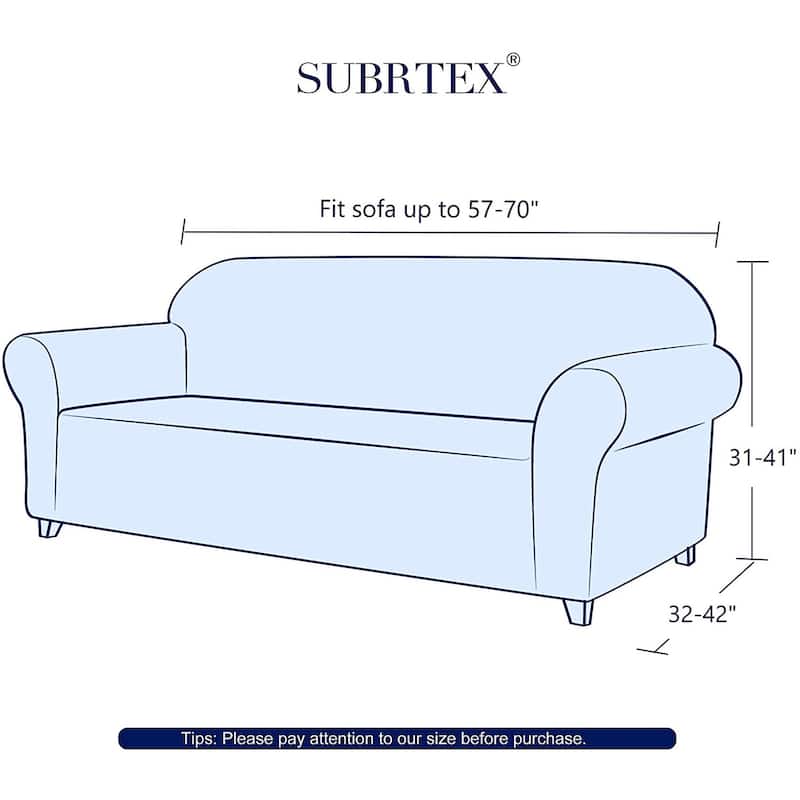 Subrtex 1 Piece Loveseat Slipcover Stretch Spandex Furniture Protector