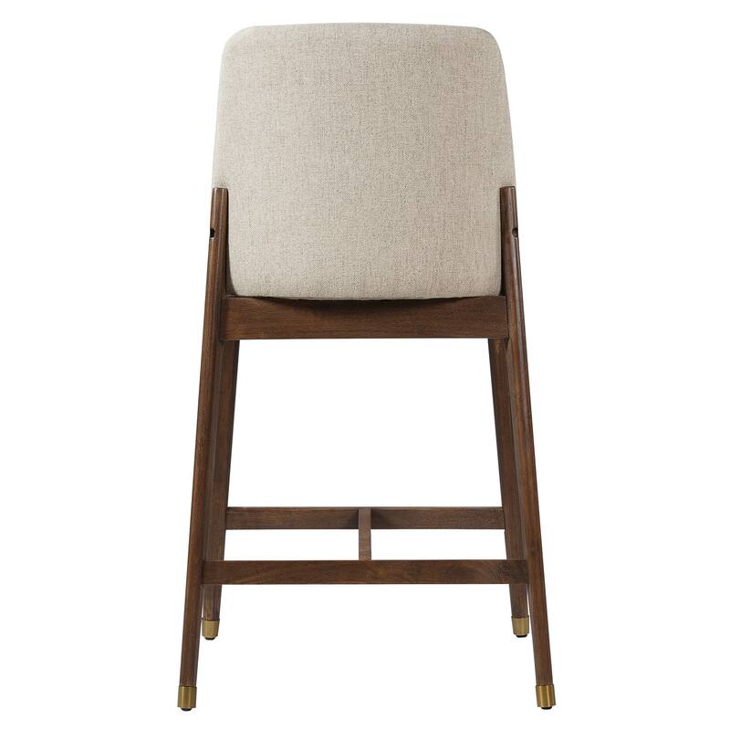 Christopher Knight Home - Clara Modern Wooden Upholstered Counter Stool