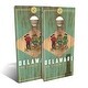 preview thumbnail 1 of 6, Delaware State Flag 2 Outdoor Cornhole Board Set Backyard 2x4 - Include Carrying Case