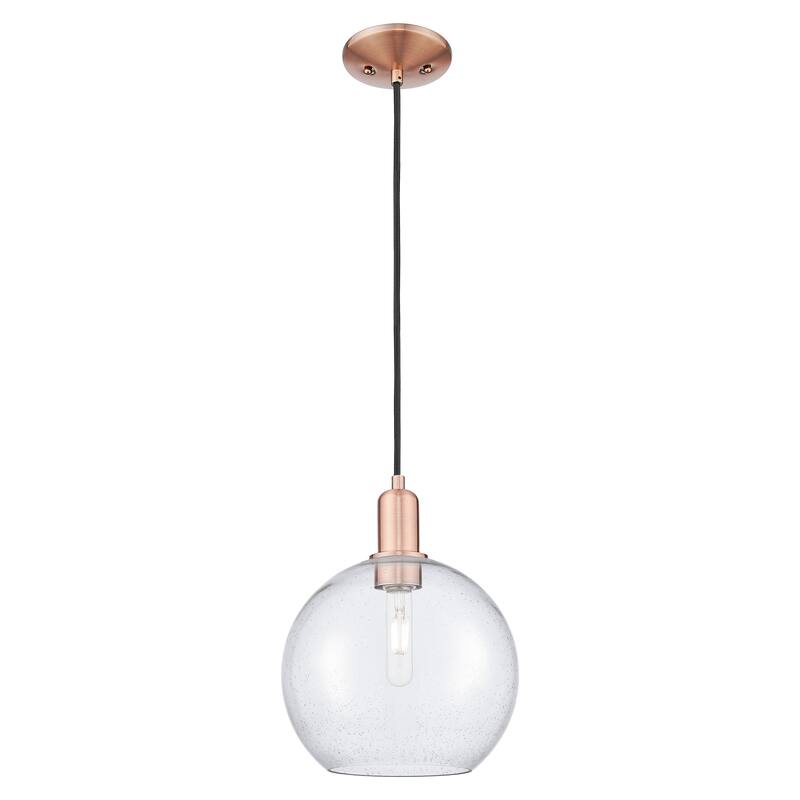 Innovations Lighting Endless Possibilities Arcadia - Athens - 1 Light 10" Cord Hung Mini Pendant - Antique Copper/Seedy