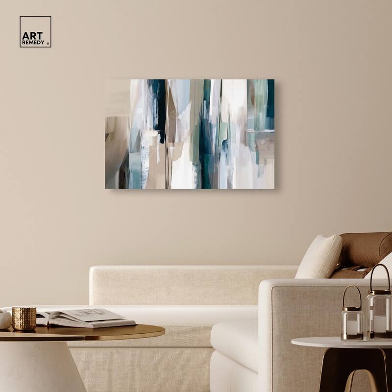Color Columns Canvas by Art Remedy, Gallery Wrapped