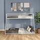 preview thumbnail 9 of 21, Furniture of America Jackson Modern Metal Twin over Full Low Profile Bunk Bed with Reversible Ladder White